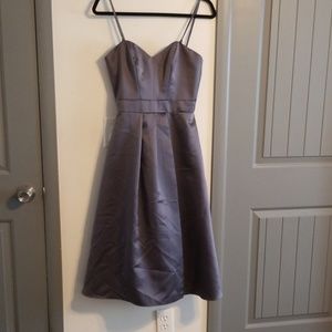 Silver grey Semi formal dress